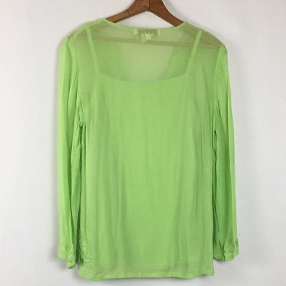 A.M.I. Neon Embellished Tunic Top - Picture 8 of 8